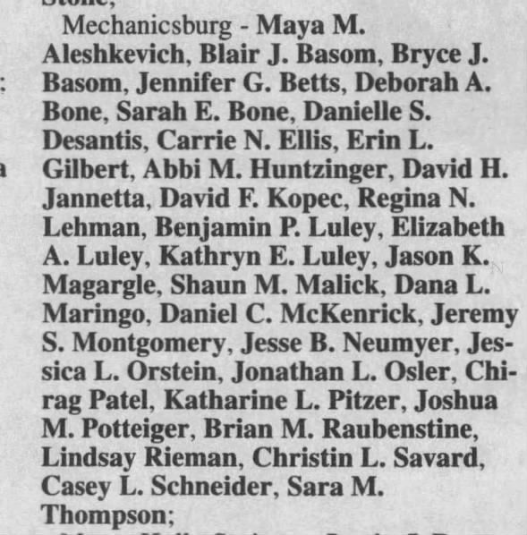 Clipping from The Sentinel